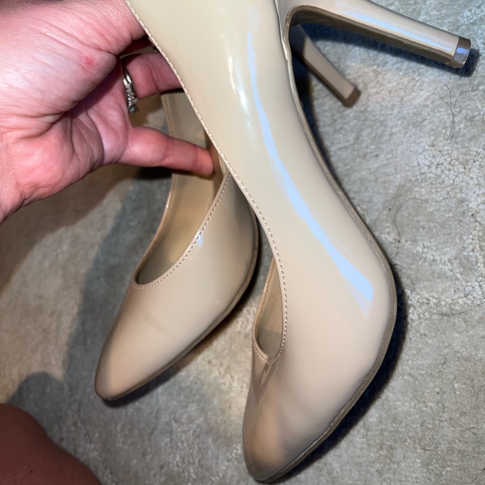 Brash Pointed Toe Nude Heel